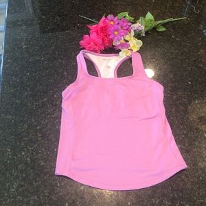 Danskin sports bra tank running racer back yoga